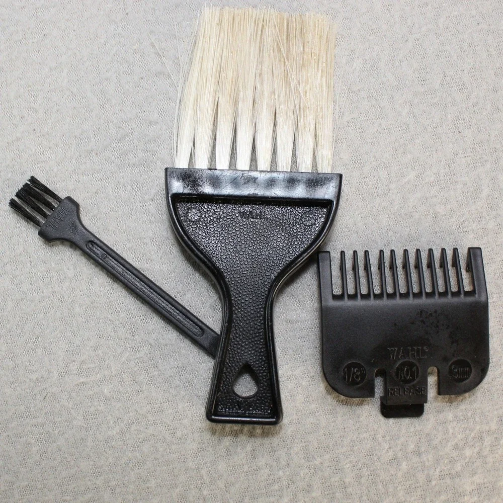 Wahl Hair Clipper Grooming‎ Kit Mens Black Good Corded With Case Scissors Tested